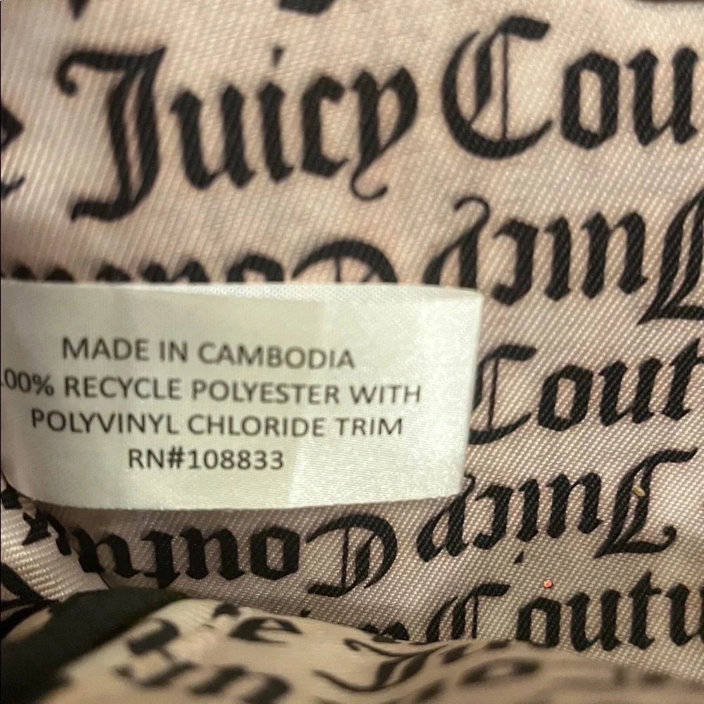 Juicy Couture Black Multi Rose Mini Backpack - Picture 8 of 9